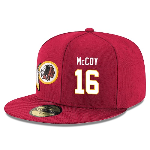 NFL Washington Redskins #16 Colt McCoy Stitched Snapback Adjustable Player Hat - Red/White